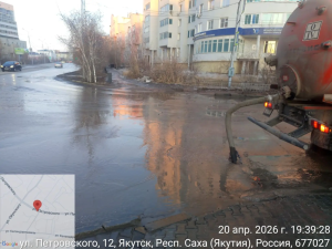 В Якутске откачали более 24 тысяч кубометров талых вод