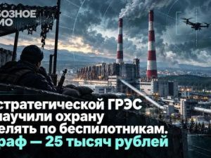 На стратегической ГРЭС не научили охрану стрелять по беспилотникам. Штраф — 25 тысяч рублей