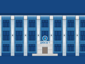 Новое архитектурное освещение фасада здания ДЮСШ №1 в г. Якутске