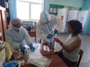 Перед Общероссийским голосованием работники участковых комиссий прошли тестирование на COVID-19