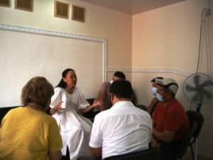 Фотофакт: Первая леди Якутии работает в добровольческом штабе