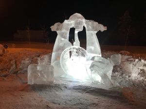 Подведены итоги конкурса ледовых скульптур «Новогодняя фантазия» на станции Нижний Бестях