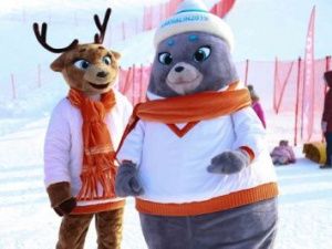 Символы зимних игр «Дети Азии» отпраздновали день снега