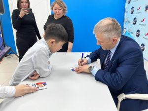 В Якутске школьники встретились с космонавтом, Героем России Андреем Борисенко