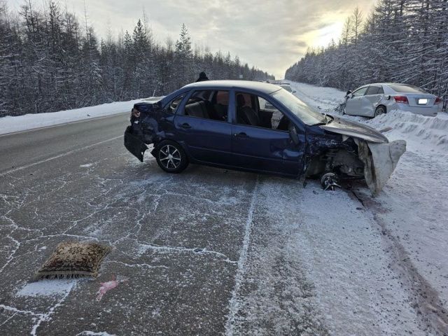 В Нерюнгринском районе в жестком ДТП пострадали двое человек