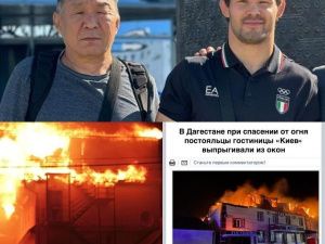 Виктор Рассадин и его тренер успели выбежать без вещей из горящей гостиницы в Дагестане
