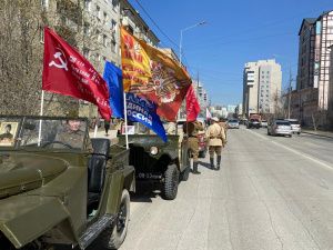 Праздничный автопробег прошел в Якутске