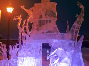 Названы победители конкурса ледовых скульптур «Новогодняя фантазия» на призы АК «Железные дороги Якутии»