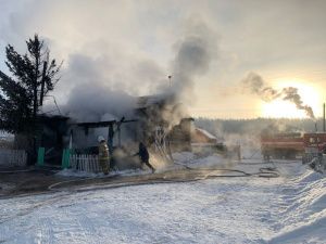 Частный дом горел в Усть-Алданском районе