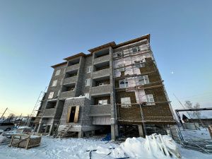 В Хангаласском районе строится 9 домов для переселенцев из аварийного жилья