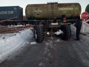 О дорожно-транспортном происшествии на перегоне Болотная - Амга