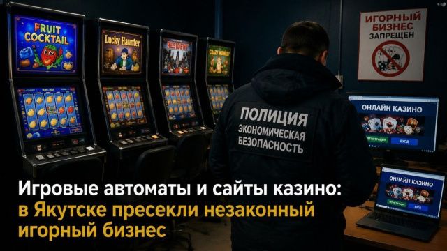 Игровые автоматы и сайты казино: в Якутске пресекли незаконный игорный бизнес