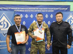 Команда УФСИН вошла в число призеров чемпионата Якутского республиканского совета Общества «Динамо» по стрельбе из пневматического пистолета 