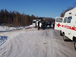 Крупное ДТП в Нюрбинском районе с восемью пострадавшими