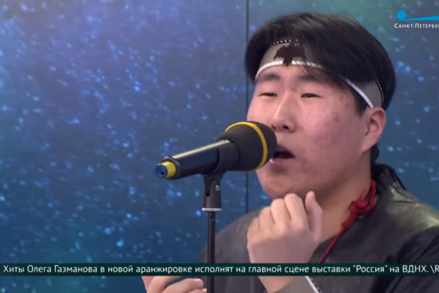 Певец из Якутии Гарпани Солинга принял участие в передаче «Утро в Санкт-Петербурге»