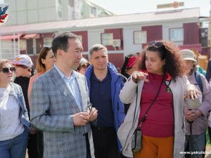Айсен Николаев осмотрел объекты строительства и благоустройства в Якутске