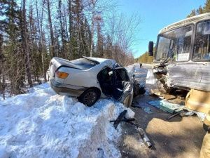 В Олекминском районе в ДТП погиб водитель иномарки