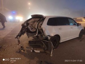 В Якутске водитель устроил тройное ДТП и скрылся с места происшествия