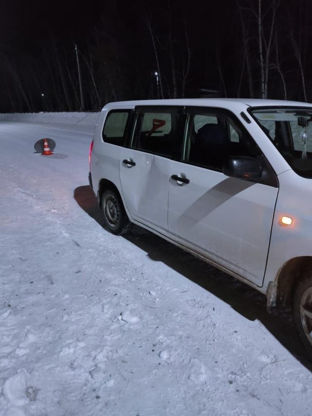 В Хангаласском районе водитель выехал на тротуар и сбил двух девушек