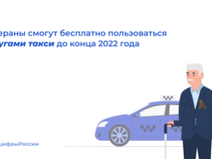 Ветераны смогут бесплатно воспользоваться услугами такси до конца 2022 года