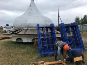 Госстройжилнадзор проинспектировал ход  реставрационных работ церкви в селе Кердем