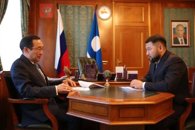 О чем говорили глава Якутии и Евгений Григорьев