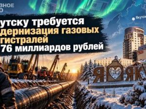 Якутску требуется модернизация газовых магистралей за 76 миллиардов рублей