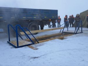 В Якутске завершили обустройство купели для проведения крещенских купаний
