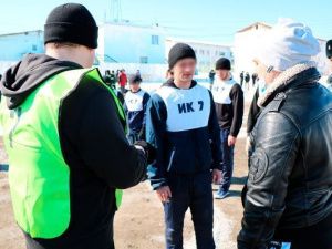 Состоялся турнир по зимнему футболу среди исправительных учреждений