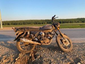 В Якутии пьяный мотоциклист сбил теленка. Водитель и пассажир получили тяжелые травмы