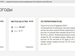Якутск затронет южный циклон, завтра потеплеет до -5, -7 градусов