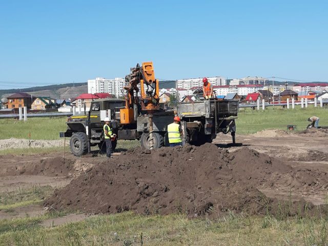 В Якутске идет строительство Парка Победы