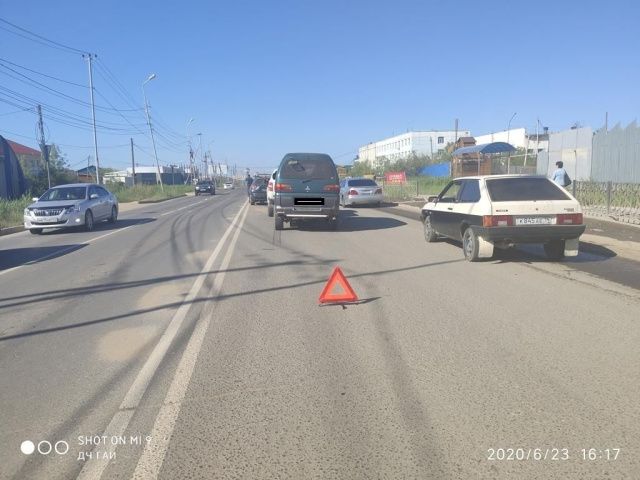 В Якутске произошло массовое ДТП с участием четырех автомашин