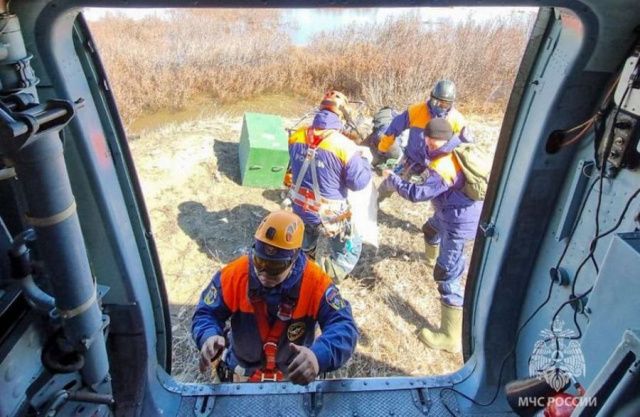 Река Алдан понемногу отступает от села Чагда, Белькачи и Эльдикану приготовиться!