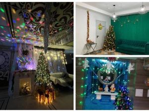 Фоторепортаж: как жители Якутска украсили подъезды к Новому году