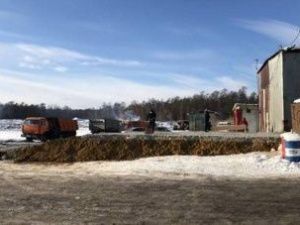 На мусорном полигоне Якутска идет установка пункта весового контроля