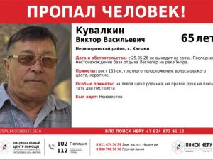 В Нерюнгринском районе ищут 65-летнего Виктора Кувалкина, пропавшего 25 мая на базе отдыха "Леглегер"