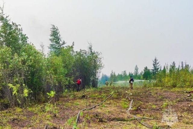 Оперштаб Якутии: лесной пожар не представляет угрозы для села Оргет Верхневилюйского района Якутии