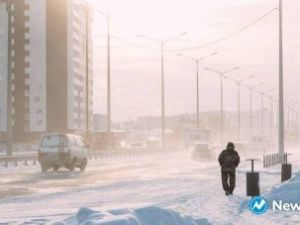 Температура в районе аэропорта составила минус 40 градусов
