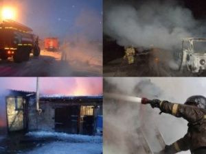 Трёх человек спасли из горящего дома в Алдане