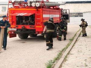 В СИЗО-1 прошли пожарно-тактические учения с участием сотрудников МЧС