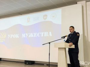 В Якутске прошел урок мужества с участием бойца спецназа ОМОН «Бизон» 