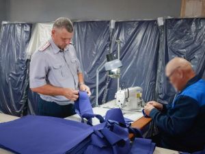 В исправительной колонии № 7 выпускают матрасы из термоскреплённого полотна 