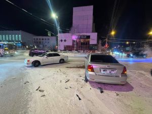 В Якутске в ДТП пострадали двое водителей