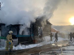 Частный дом горел в Усть-Алданском районе