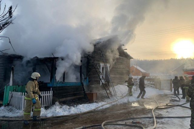 Частный дом горел в Усть-Алданском районе