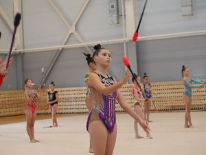 Многократные чемпионки мира Дина и Арина Аверины провели мастер-класс для юных гимнасток Якутии