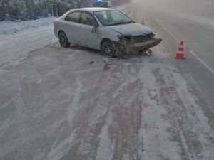 В Хангаласском районе в автоаварии пострадала женщина-водитель