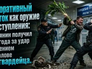 Декоративный цветок как орудие преступления: якутянин получил два года за удар растением по голове росгвардейца