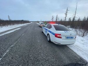 Сотрудники Госавтоинспекции оказали помощь семье, попавшей в сложную ситуацию на дороге 